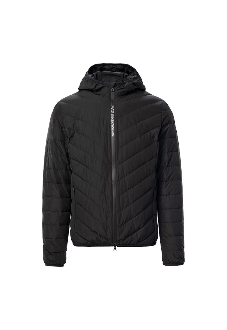 EA7 M Пухено яке с качулка LIGHT jacket hoodie-8NPB14-PNE1Z-1200