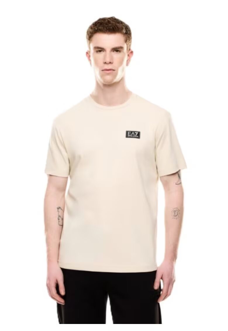 EA7 Мъжка тениска M TAPE M TEE SS ZIP - Памук -