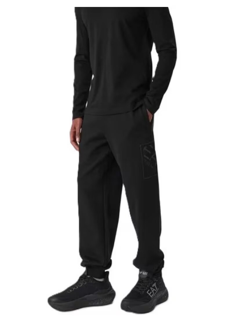 EA7 Мъжки панталон TRAIN LOGO SERIES M OVERSIZE LOGO PANTS CH COFT - Памук -