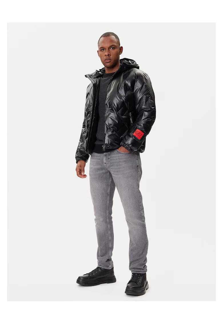 EA7 Мъжко зимно яке Emporio Armani - черно