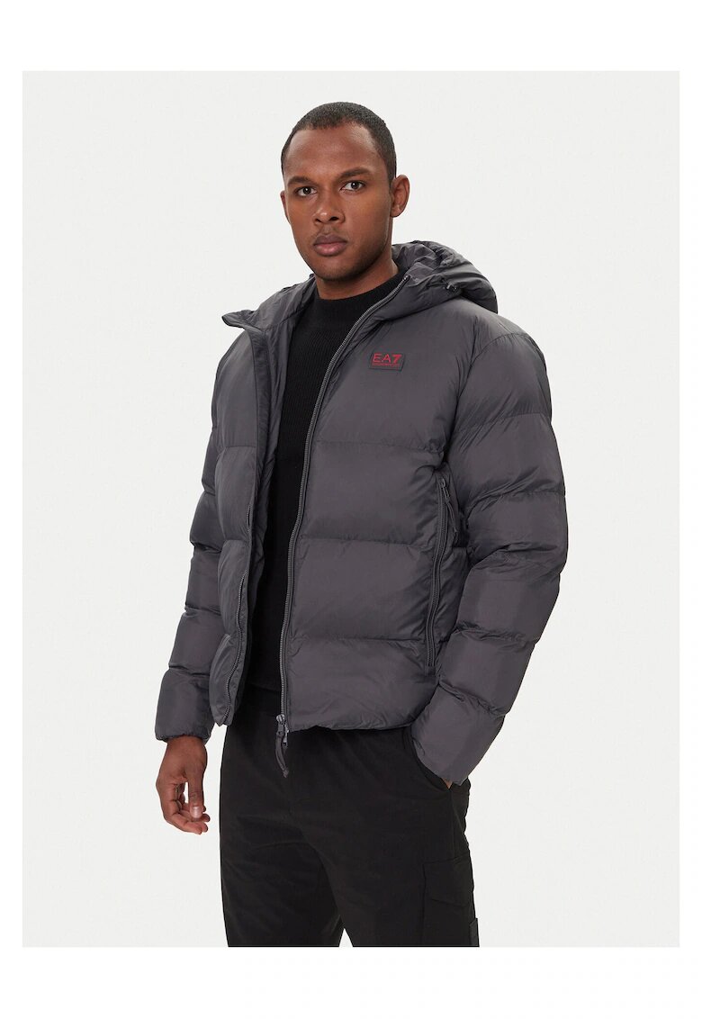 EA7 Мъжко зимно яке Emporio Armani - сиво