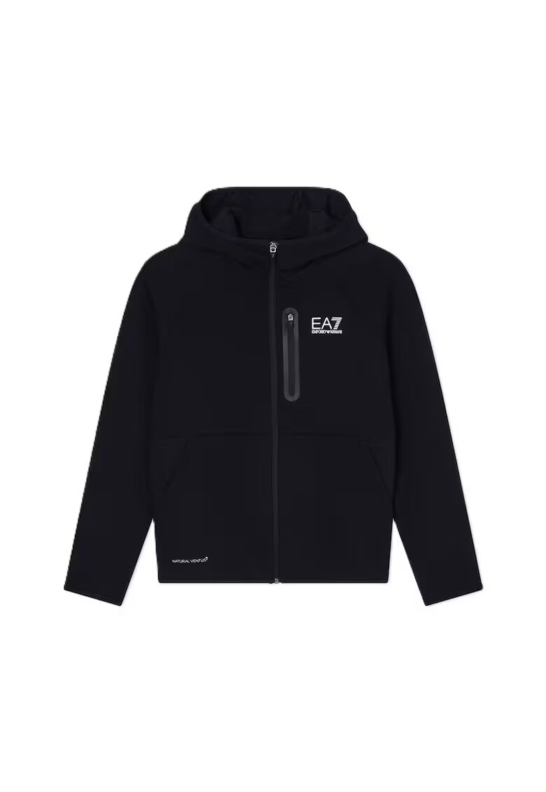 EA7 Суитшърт с цип NATURAL VENTUS7 BOY HOODIE FZ COPL-7B000326-AF20845-UC001