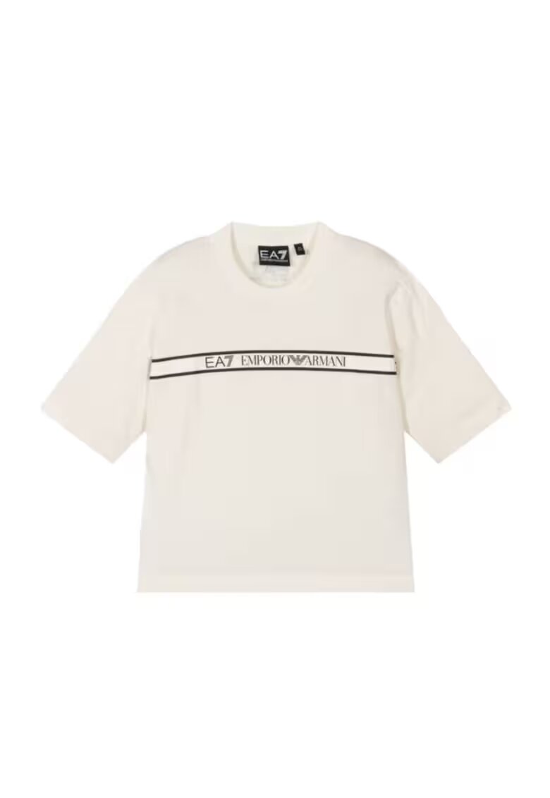 EA7 Тениска за момичета - boy tee extended logo - 7B000069-AF10378-U0005 - Бяла