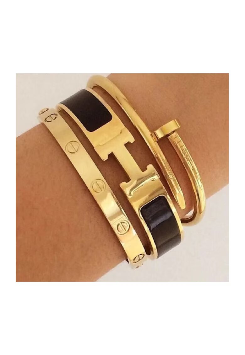 ElectraStore Комплект гривни Gold Hermina