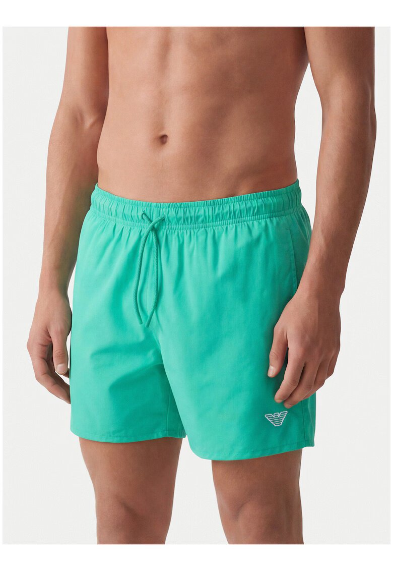 Emporio Armani Мъжки къси панталони за плуване - полиестер - кройка regular fit