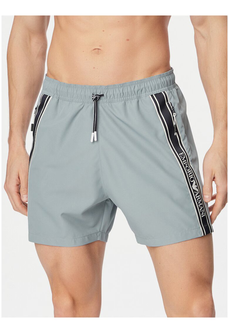Emporio Armani Мъжки къси панталони за плуване - полиестер - стандартна кройка