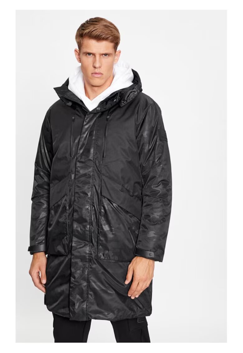 Emporio Armani Мъжко яке - 77679 - черно - полиестер
