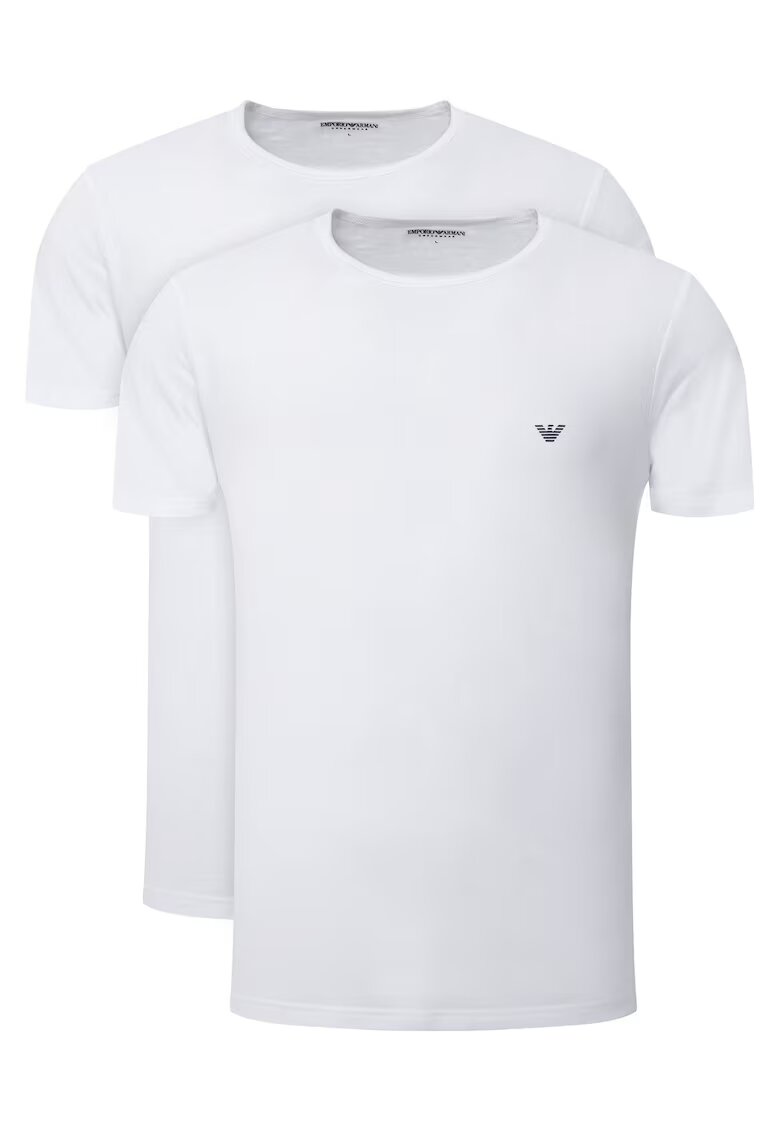 Emporio Armani Underwear Комплект мъжки тениски бели - 2 броя