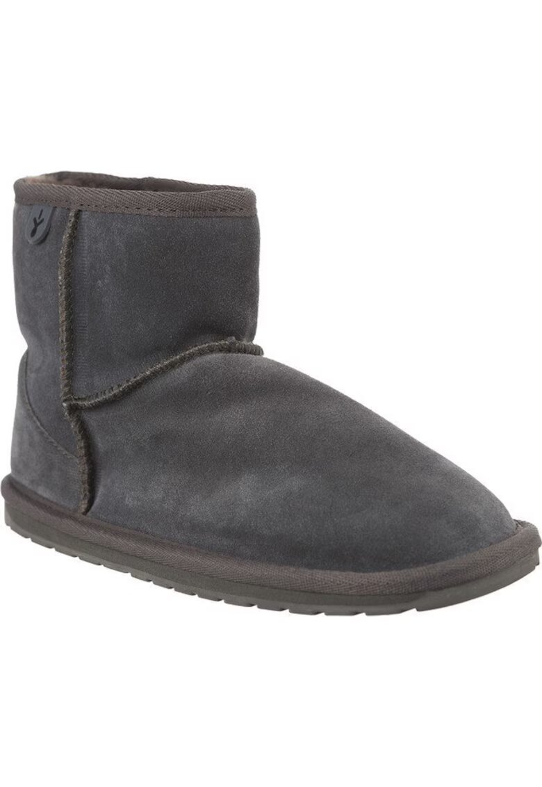 Emu Australia Grey Wallaby Mini Charcoal Boots