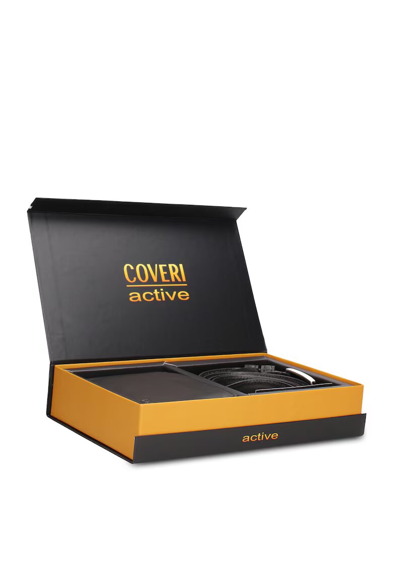 Enrico Coveri Кожени портфейл и колан Torino Prime - 2 части