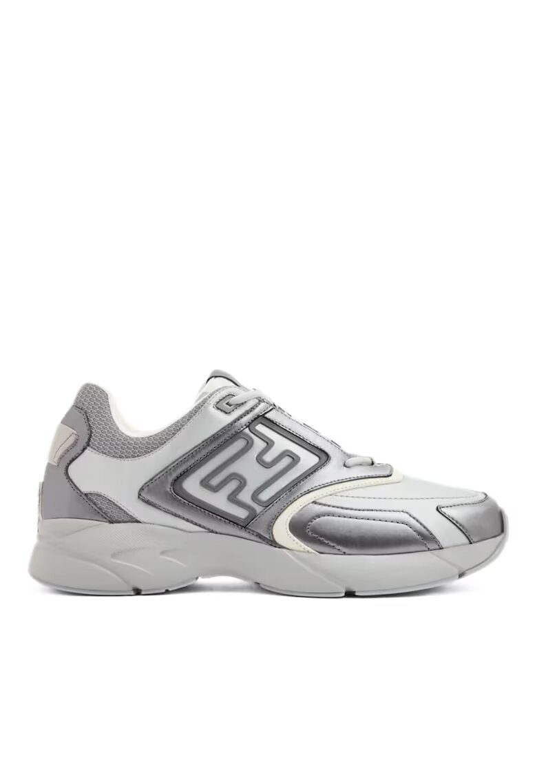 Fendi Мъжки маратонки - Faster Trainer - Бял/Сив/Сребрист