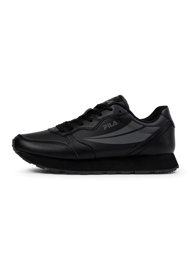 Fila Скосени спортни обувки Hypert от еко кожа - Черен/Tъмносив