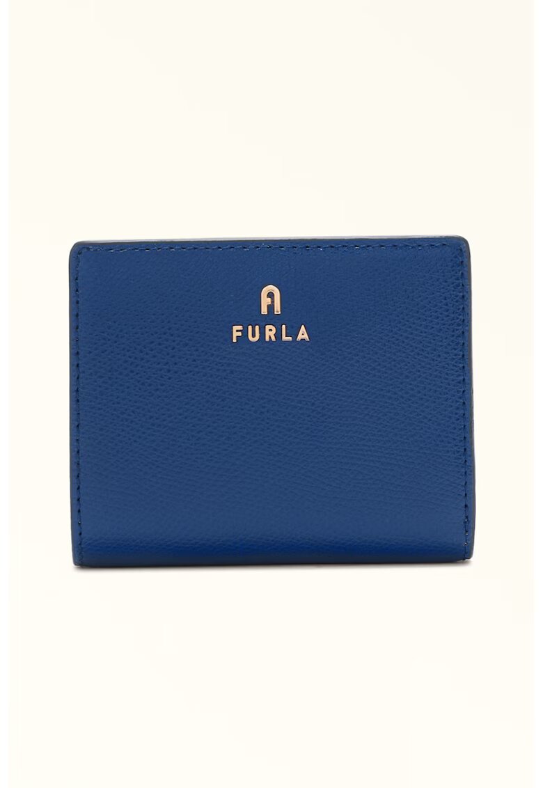 Furla Малко кожено портмоне Camelia с метално лого