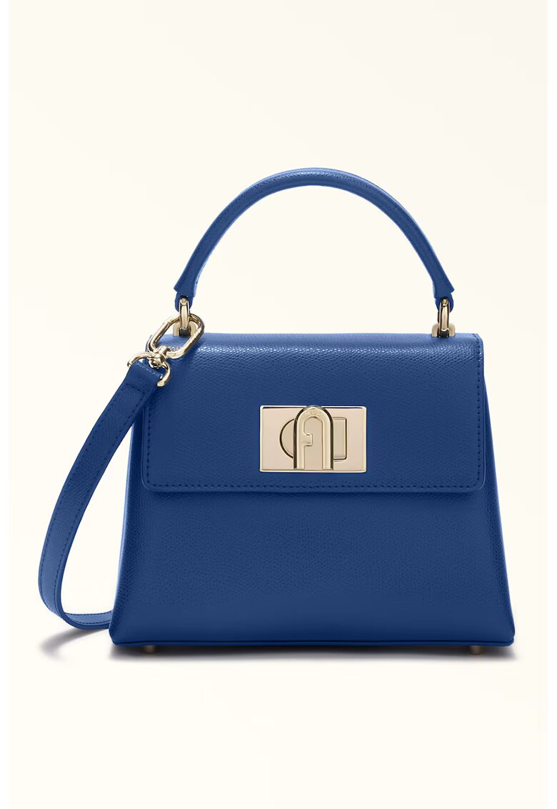 Furla Кожена чанта 1927 с допълнителна презрамка - Златист/Черен