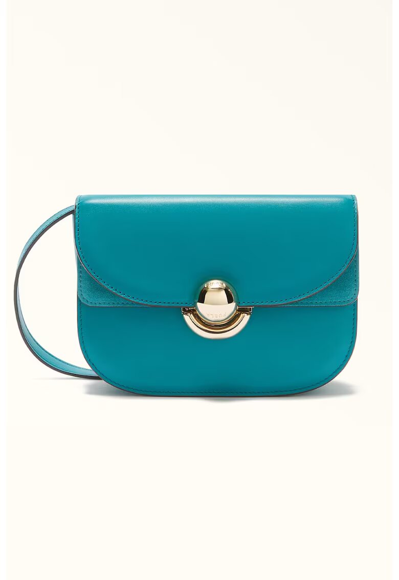 Furla Кожена чанта през рамо с капаче