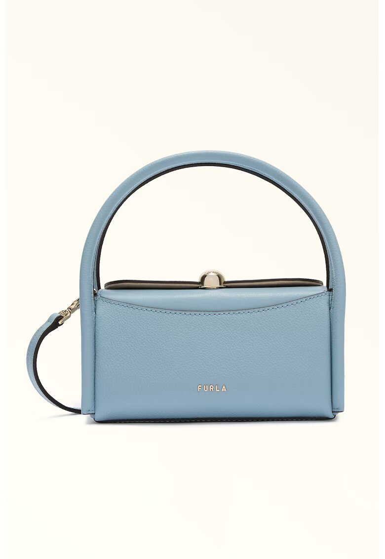 Furla Кожена ръчна чанта с отделяща се презрамка