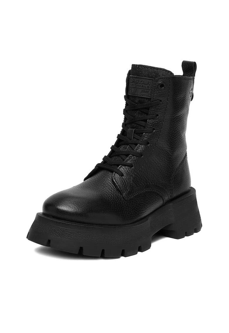G STAR RAW Дамски боти CEO-WI16-525-02 - Естествена кожа - Черни