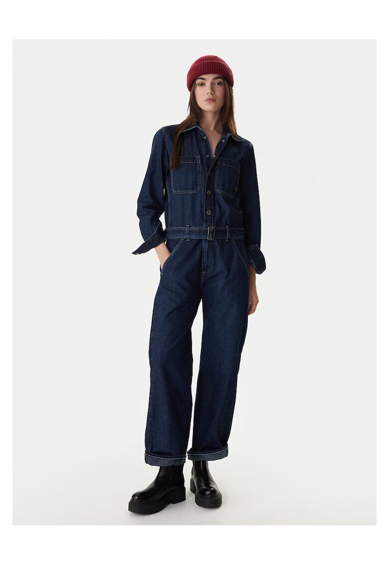 G STAR RAW Дамски гащеризон - памук - - закопчаване с копчета
