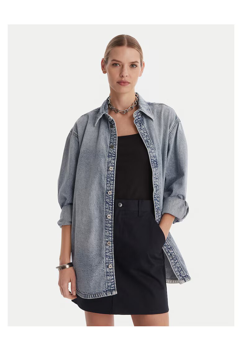G STAR RAW Дънкова риза - овърсайз - синя - памук