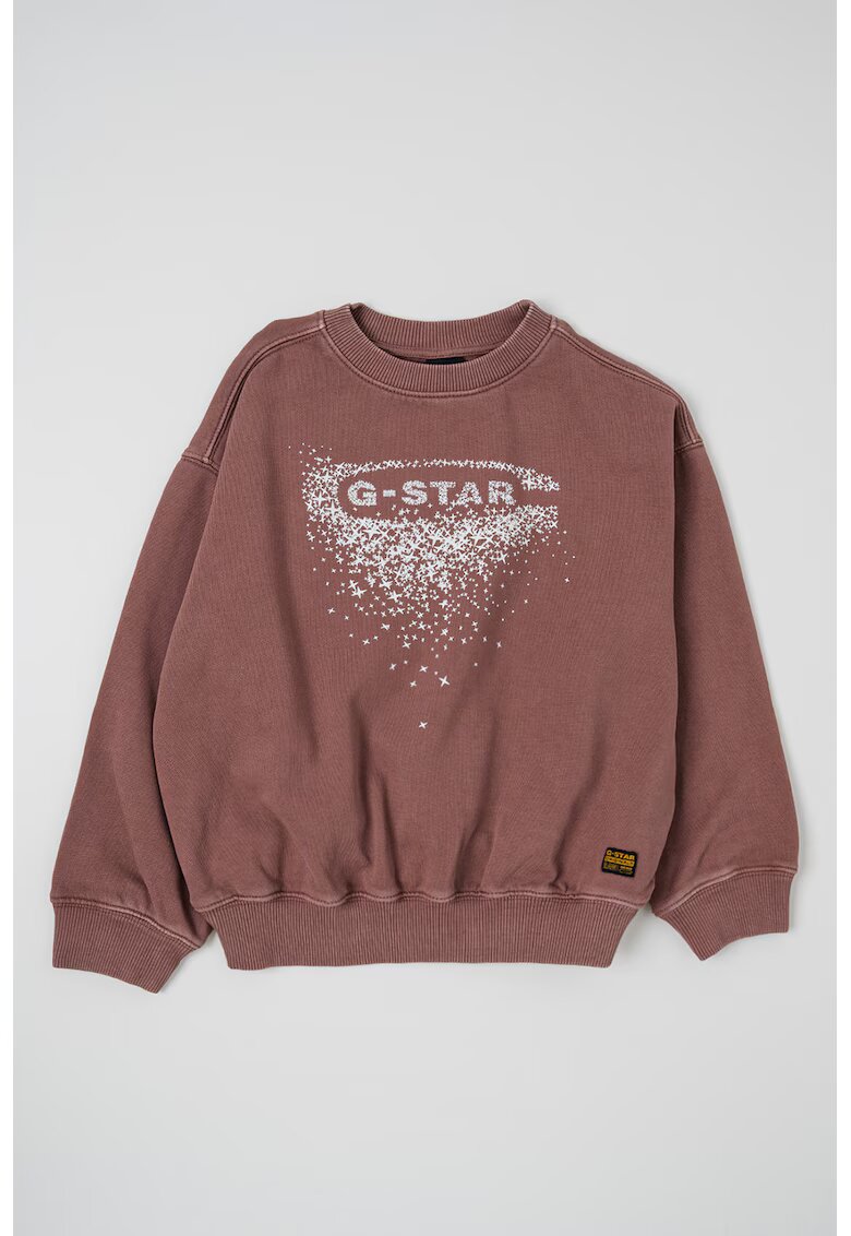 G-Star Уголемен суитчърт с графика и лого