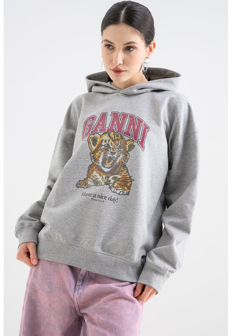 GANNI Худи с лого
