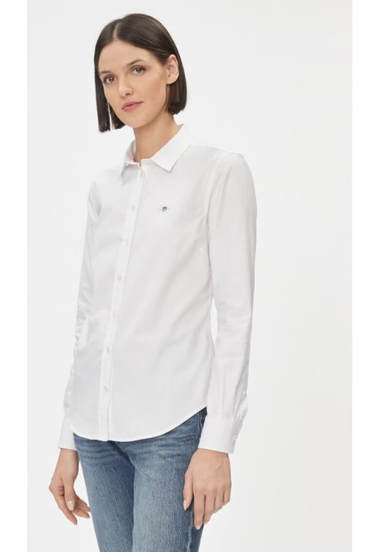 Gant Дамска риза - 303284060 - Памук - 32 EU - Бяла