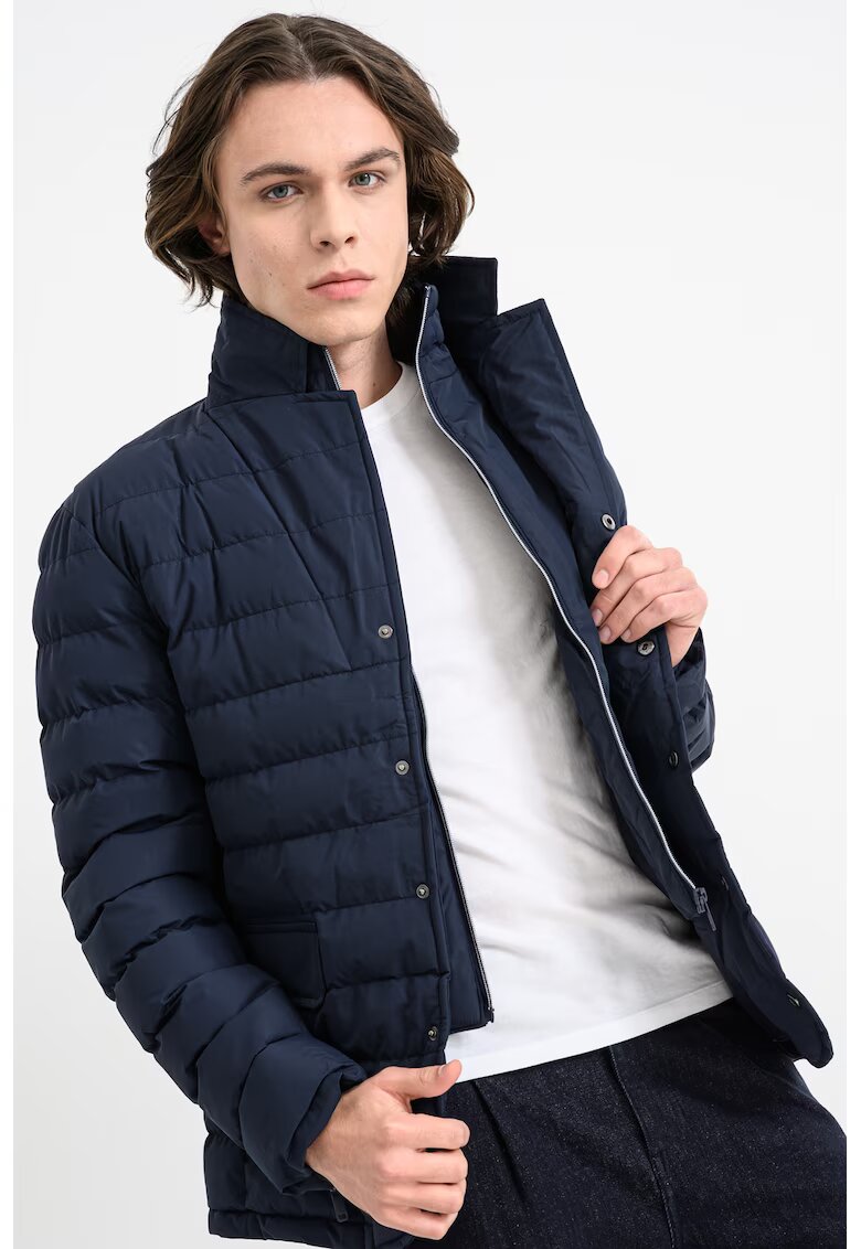 Geographical Norway Яке Bao Double с цип - Тъмносин