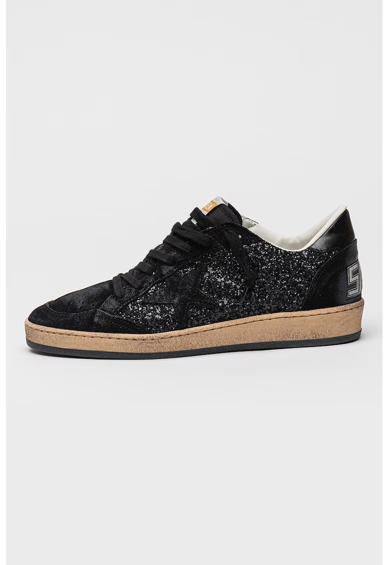 GOLDEN GOOSE Бляскави спортни обувки със захабен ефект