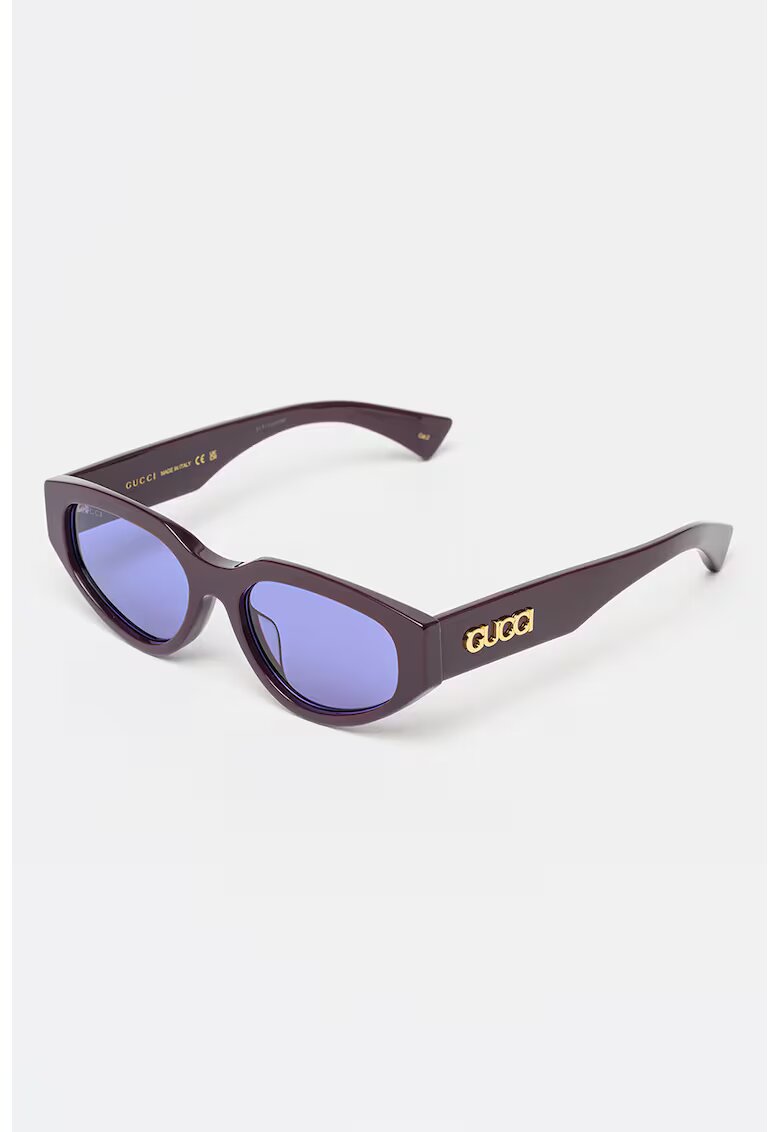 Gucci Овални слънчеви очила с лого