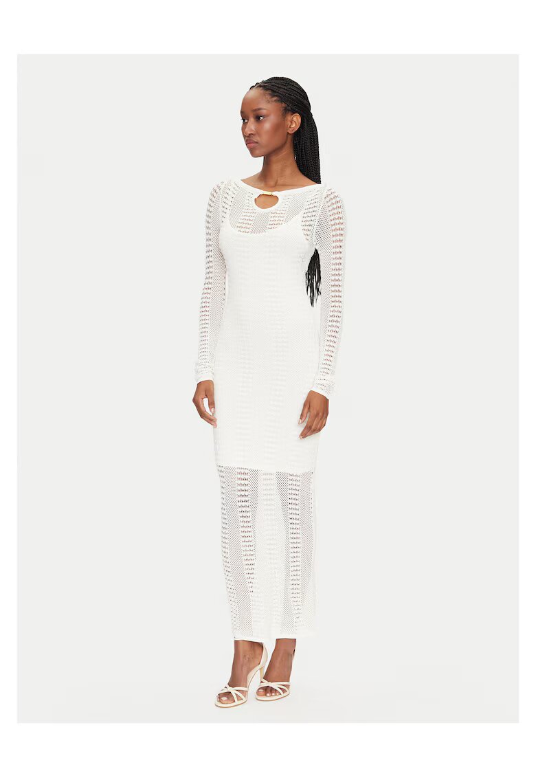 GUESS BY MARCIANO Дамска плетена рокля Marciano Guess 5GGK45 5869Z - бяла