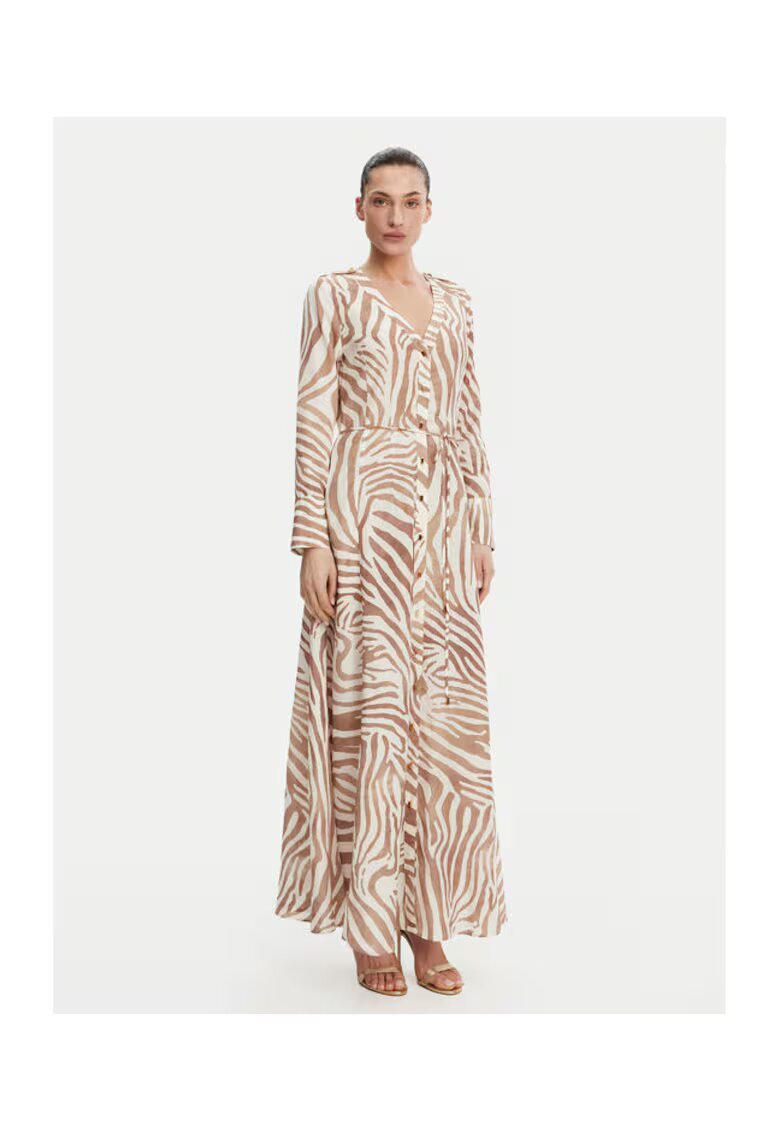 GUESS BY MARCIANO Дамска рокля-риза бежова