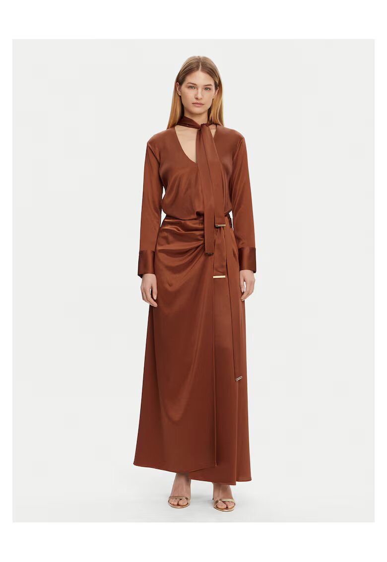 GUESS BY MARCIANO Дамска вечерна рокля кафява
