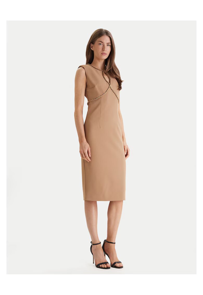 GUESS BY MARCIANO Коктейлна рокля - бежова - полиестер