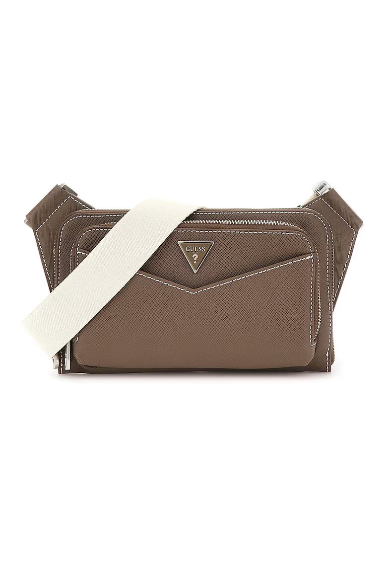 Guess Чанта Siena от еко кожа - Тъмнокафяв