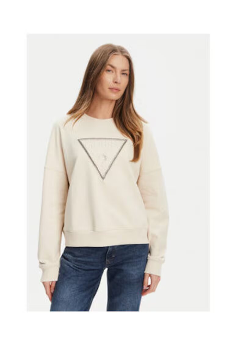 Guess Cotton Sweatshirt With Dropped Sleeves