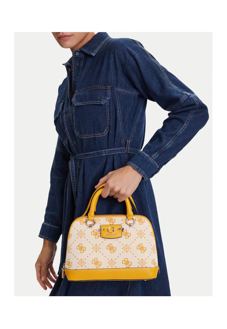 Guess Дамска чанта MARIGOLD LOGO - текстил - 54050