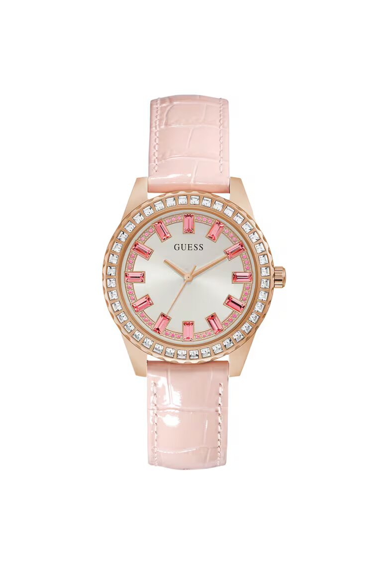 Guess Дамски часовник - Sparkling - 36 мм - златист / розов