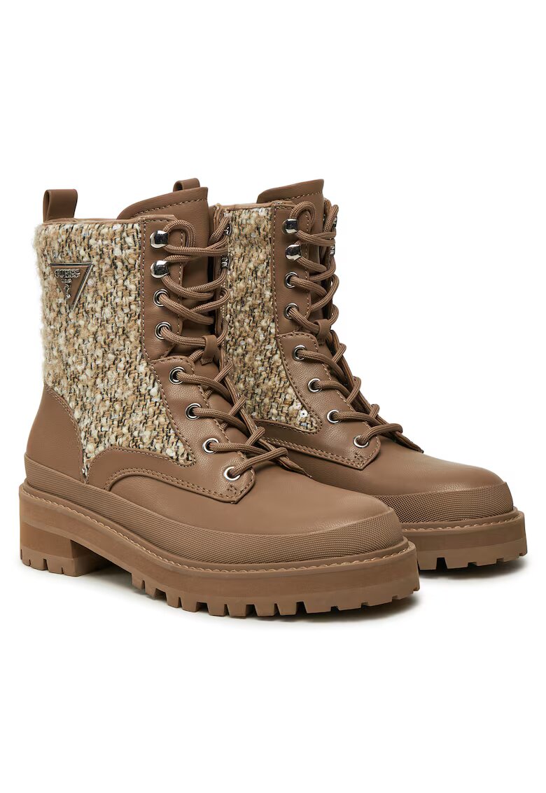 Guess Дамски кецове цвят TAUPE - екологични - за жени