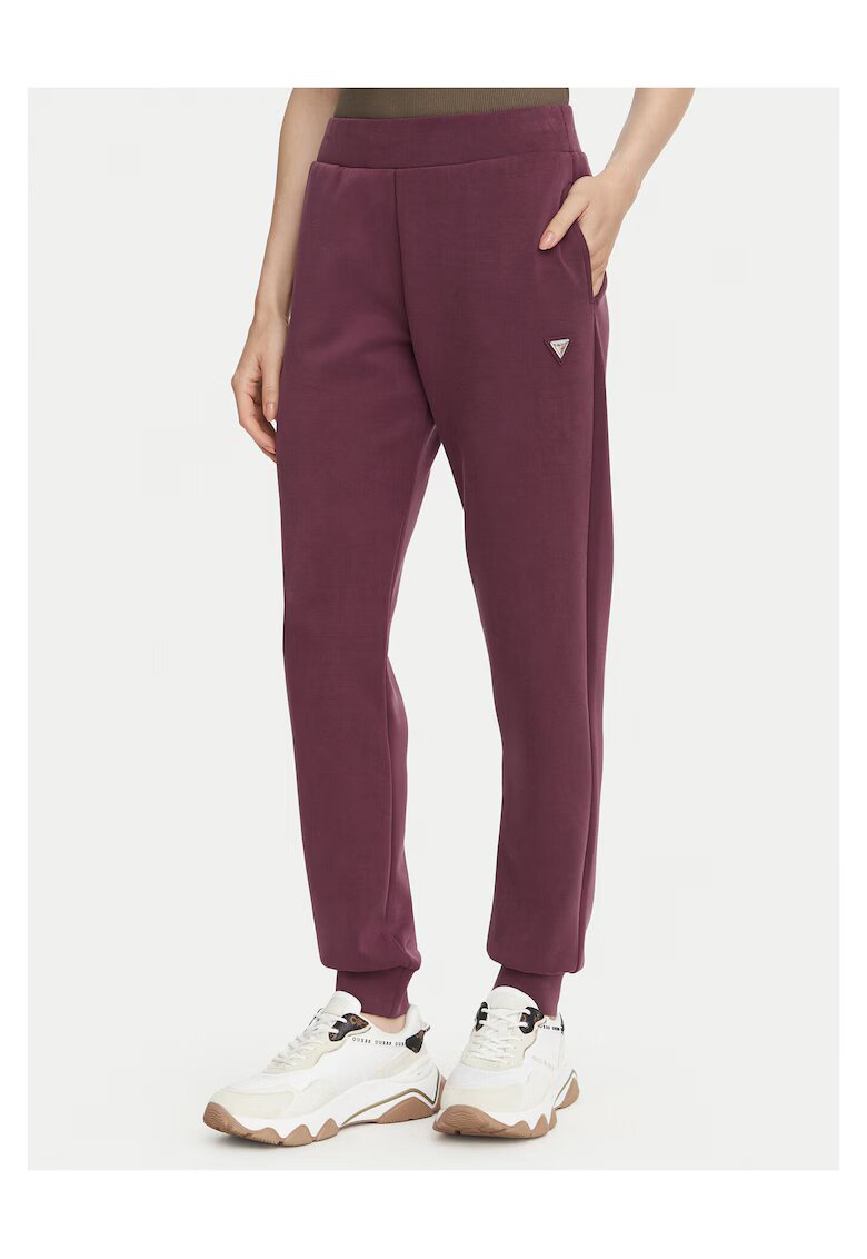 Guess Дамски панталони casual regular fit - - полиестер модал еластан