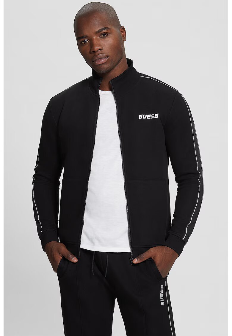 Guess Суитшърт с цип и лого