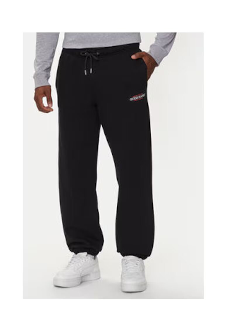 Guess Jeans Панталони от смес от органичен памук
