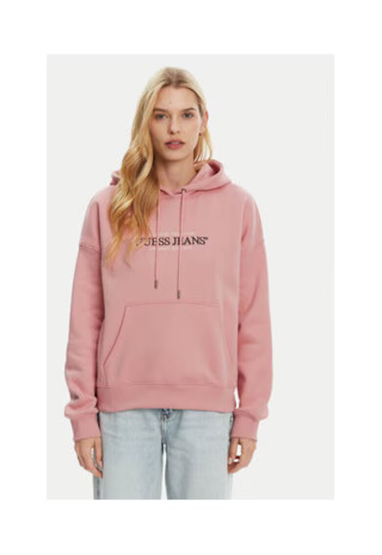 Guess Jeans Суичър от органичен памук с лого