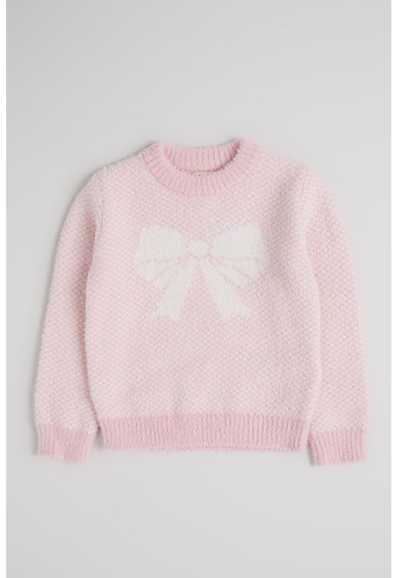 GUESS KIDS Десениран пуловер с овално деколте