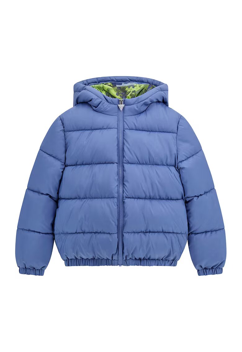 GUESS KIDS Ватирано зимно яке с качулка