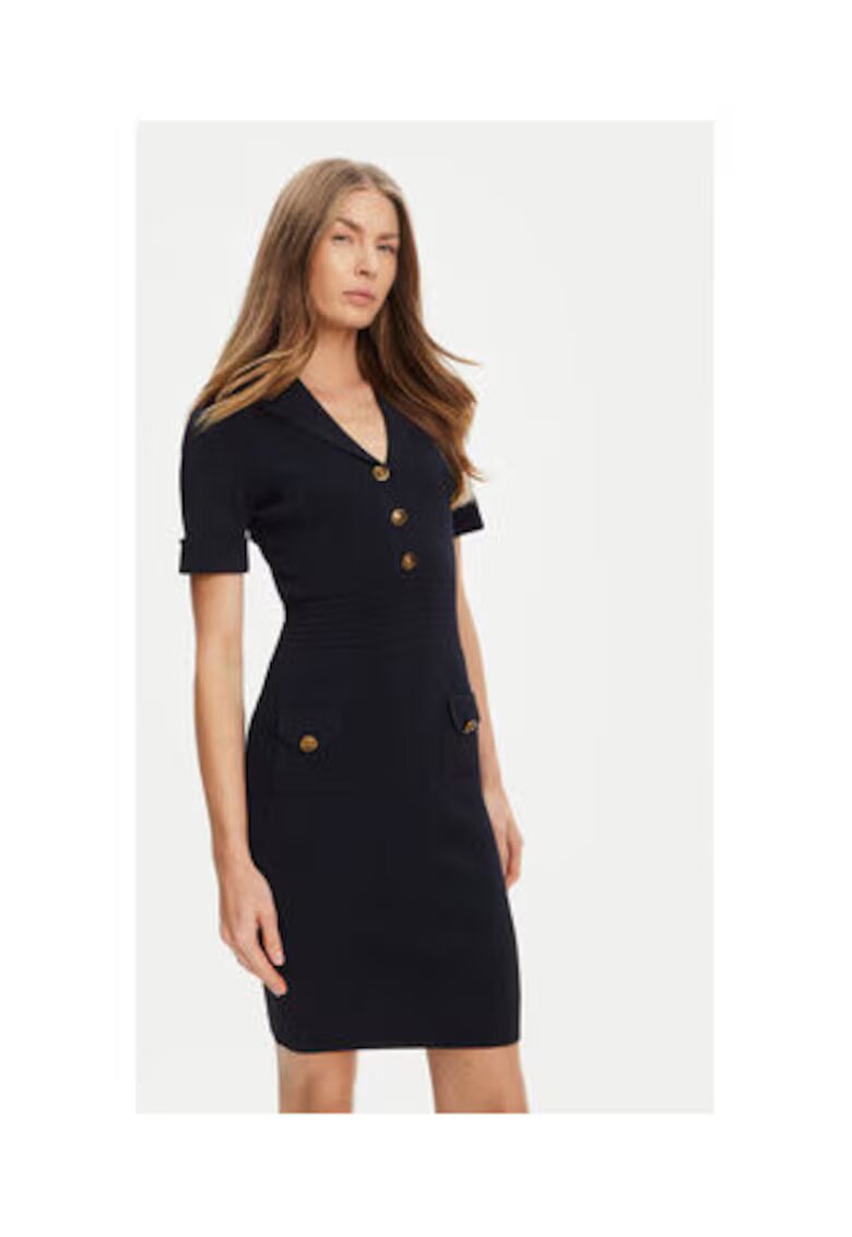 Guess Knitted Dress With V Neckline