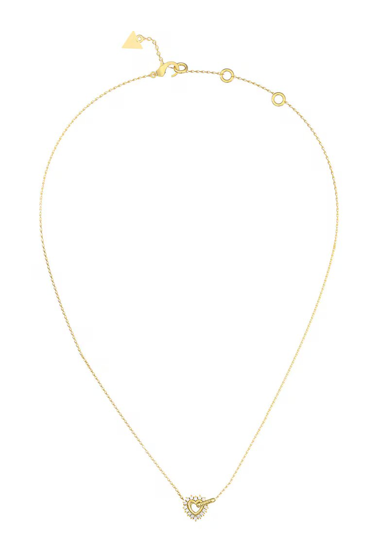 Guess Колие от неръждаема стомана със сърце