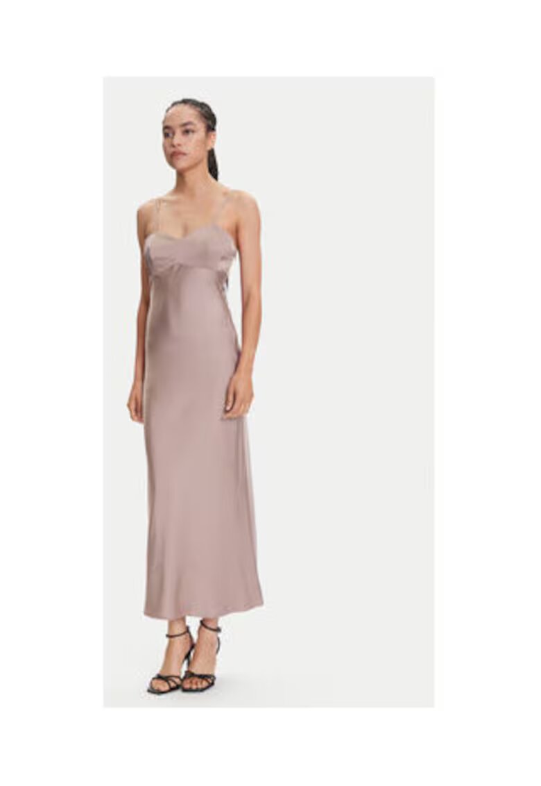 Guess Long Dress With Sweetheart Neckline