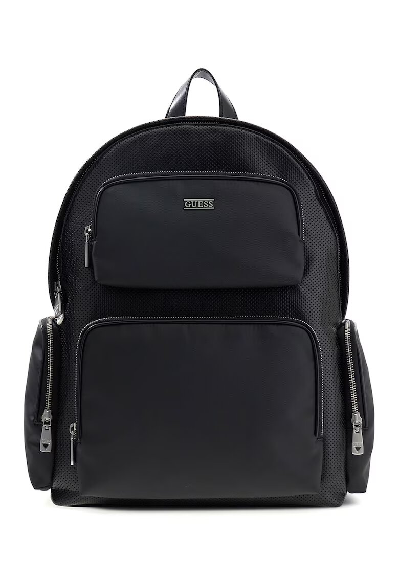 Guess Раница Boston от еко кожа с регулируеми презрамки - Черен
