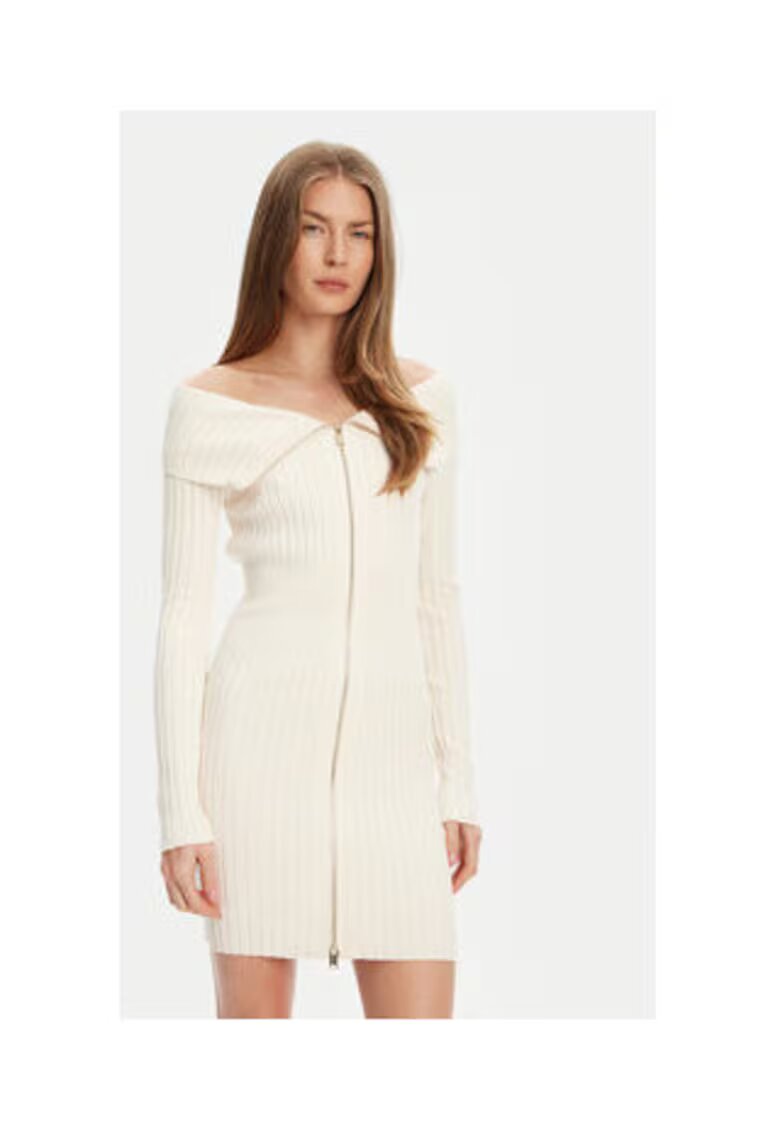 Guess Rochie tricotata - cu fermoar frontal