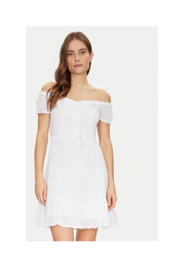 Guess Рокля от смес от рамия